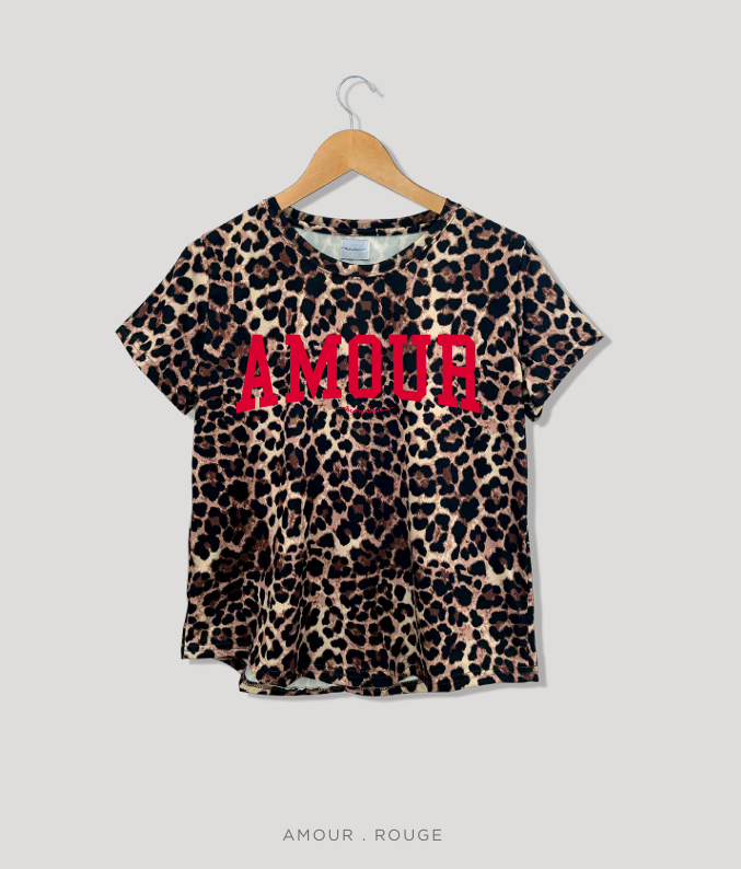 Remera Amour Print Rojo