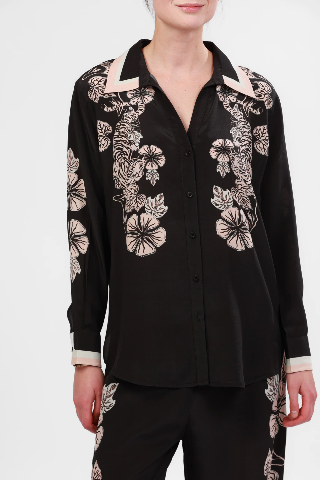 Camisa Blossom Black
