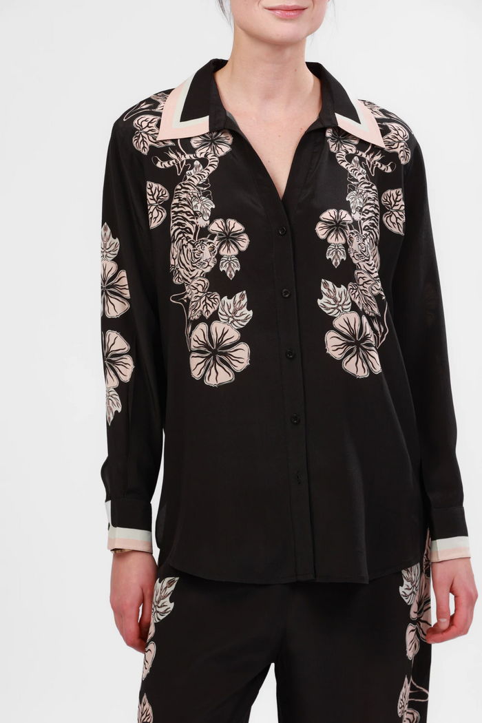 Camisa Blossom Black